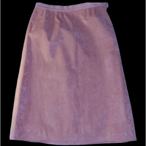 Samuel‎ Robert Vintage pink suede skirt suit set size 12 - Picture 10 of 13
